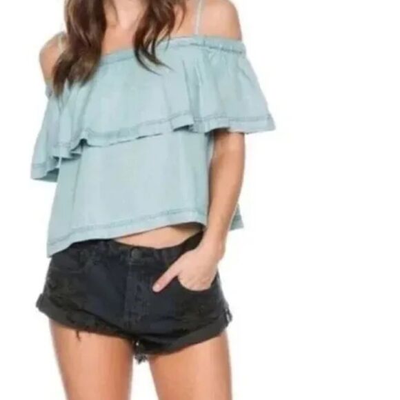 Free people off shoulder top size XS - Picture 1 of 6